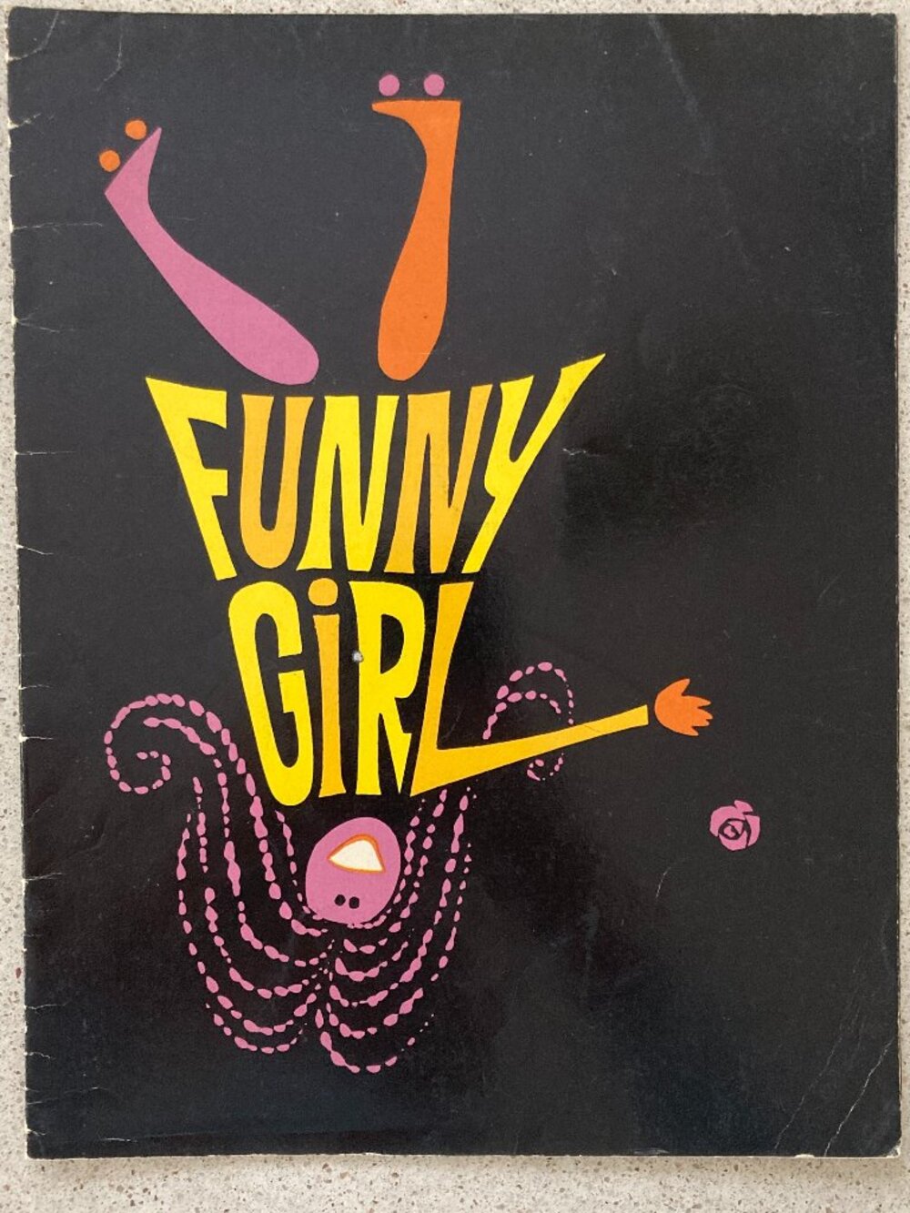 Barbra Streisand Funny Girl Souvenir Program Michael Craig Scuffed London 1966